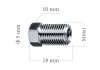 Штуцер М10x1 гальмівної трубки 4,75мм (тато) L=18мм ACS 5-100-116 (фото 1)