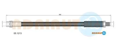 Bmw шланг тормозной передн. e38 ADRIAUTO 05.1213