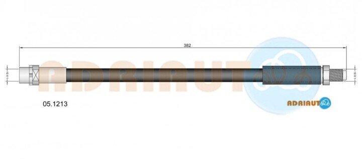 Bmw шланг тормозной передн. e38 ADRIAUTO 05.1213 (фото 1)