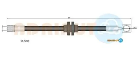 Bmw шланг гальмо. зад. mini cooper, cooper s, one - 06 ADRIAUTO 05.1226