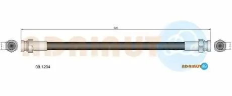 Шланг тормозной задний ADRIAUTO 09.1204