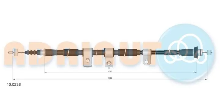 Трос ручного гальма ADRIAUTO 10.0238 (фото 1)