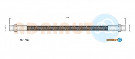 Шланг гальмівний задній ADRIAUTO 10.1226