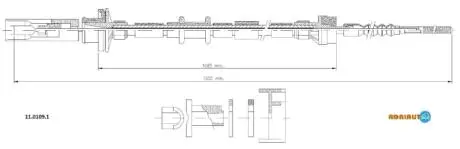 Fiat трос сцепления brava-bravo 1,6-1,8, tds ADRIAUTO 11.0109.1