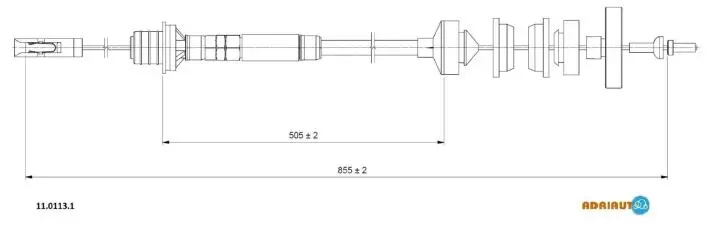 Трос зчеплення FIAT ADRIAUTO 11.0113.1 (фото 1)