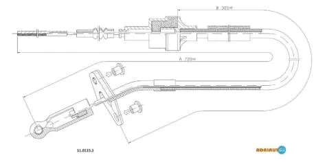 Трос сцепления ADRIAUTO 1101151