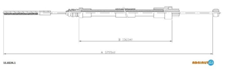 Трос, стоянкове гальмо ADRIAUTO 11.0224.1 (фото 1)