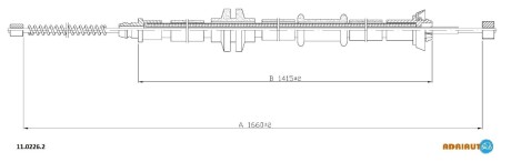 Трос, стоянкове гальмо ADRIAUTO 11.0226.2