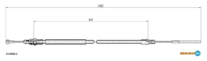 Трос остановочных тормозов ADRIAUTO 1102641 (фото 1)