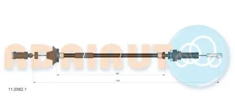 Трос газа fiat ducato diesel 2.5 94- ADRIAUTO 1103621