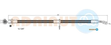 Шланг гальм задній лев ADRIAUTO 12.1287