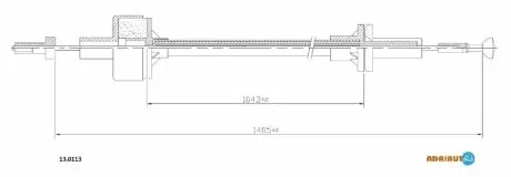Ford трос зчеплення sierra 2.0 ADRIAUTO 13.0113