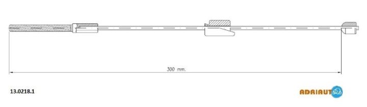 Трос, стоянкове гальмо ADRIAUTO 13.0218.1 (фото 1)