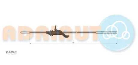 Трос стояночного тормоза передний l-295мм c-max ii, grand c-max ADRIAUTO 13.0230.2