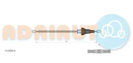 Ford трос ручного тормоза лев./прав. tourneo courier 14- ADRIAUTO 13.0252.2