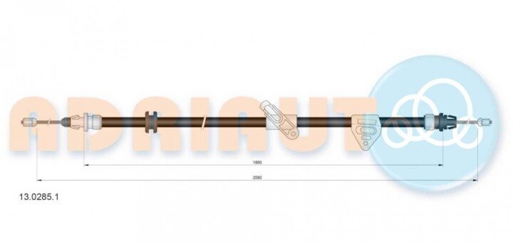 Ford трос ручного гальма лев. mondeo -15, s-max -14 ADRIAUTO 13.0285.1 (фото 1)