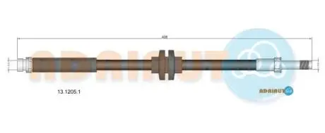 Шланг тормозной задний ADRIAUTO 13.1205.1
