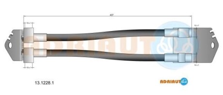 Шланг гальмівний задн. ADRIAUTO 13.1228.1