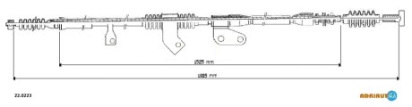 Mazda трос ручного тормоза лев.626 комбы 87- ADRIAUTO 22.0223 (фото 1)