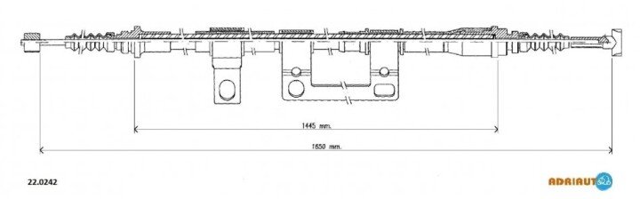 Mazda трос ручного гальма прав.626 92- ADRIAUTO 22.0242 (фото 1)