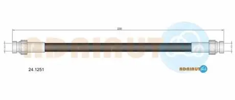 Mitsubishi шланг тормозной зад. carisma -06 ADRIAUTO 24.1251