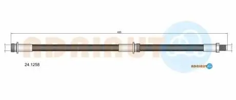 Шланг тормозов. задн. smart forfour -06 ADRIAUTO 24.1258