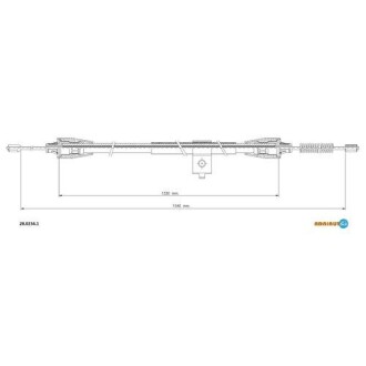 Трос, стоянкове гальмо ADRIAUTO 28.0234.1