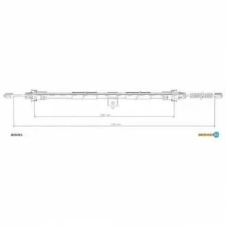 Тросик, cтояночный тормоз ADRIAUTO 28.0243.1