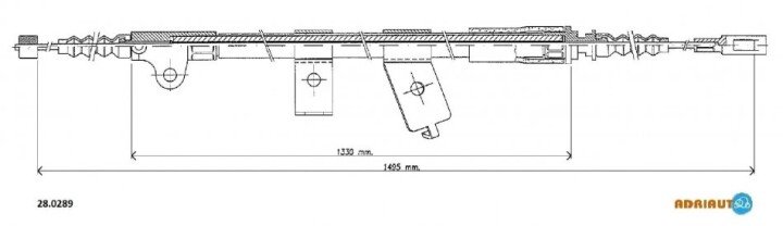 Трос, стоянкове гальмо ADRIAUTO 28.0289 (фото 1)