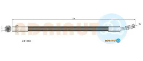 Opel шланг тормозной зад. vectra c 02- ADRIAUTO 33.1283