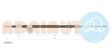 Тросик, cтояночный тормоз ADRIAUTO 35.0238.1