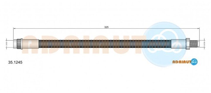 Шланг тормозной ADRIAUTO 35.1245 (фото 1)