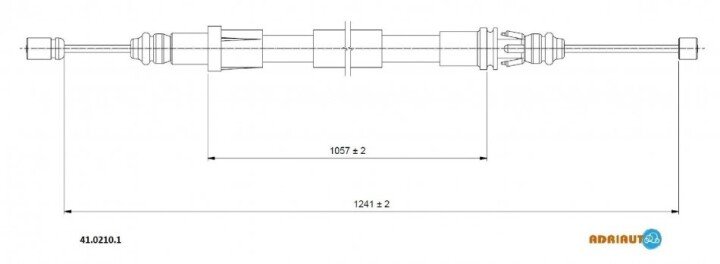 Renault трос ручного гальма laguna ADRIAUTO 41.0210.1 (фото 1)