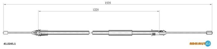Трос, стоянкове гальмо ADRIAUTO 41.0245.1 (фото 1)