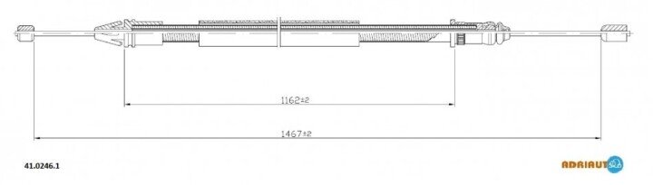 Трос остановочных тормозов ADRIAUTO 4102461 (фото 1)