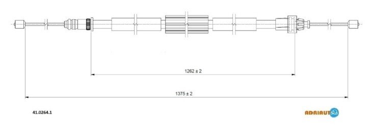 Трос зупиночних гальм ADRIAUTO 4102641 (фото 1)