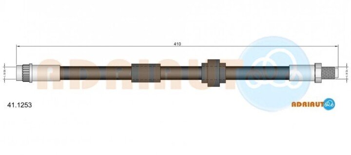 Renault шланг гальмівний пров. espace iii -02 ADRIAUTO 41.1253 (фото 1)