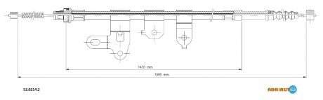 Трос остановочных тормозов ADRIAUTO 5202142