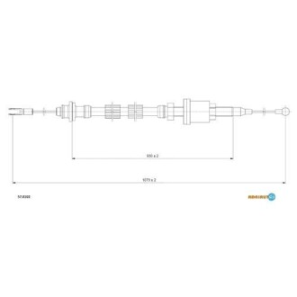 Трос, управління зчепленням ADRIAUTO 57.0102