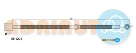 Шланг гальмівний передній правий ADRIAUTO 58.1205