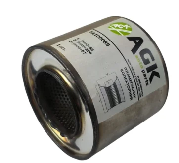 Вставка вместо катализатора в коллектор 100/85 (диаметр/высота) (сварной) нержавейка AGK FA100085