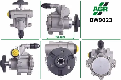 Насос ГУР новый BMW 5 (E60) 05-10,BMW 1 (E81) 05-12,BMW 3 (E90) 05-11,BMW 3 купе (E92) 06- AGR BW9023
