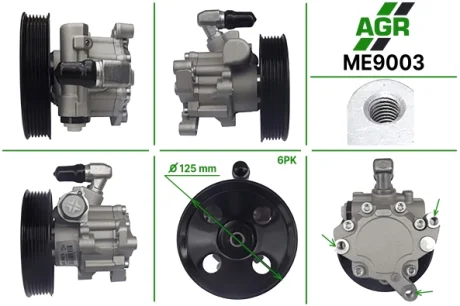 Насос гпк с механическим приводом, новый, mercedes cw 203 2000-2007,mercedes ew 210 1995-2002,merced AGR ME9003