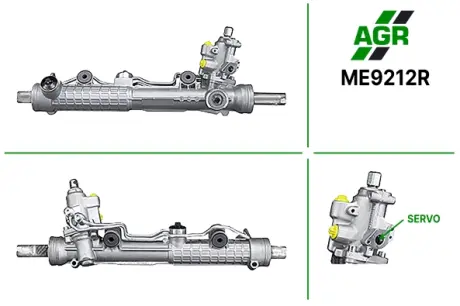 Рулевая рейка с ГУР восстановленная MERCEDES-BENZ S-CLASS (W220) 98-05,S-CLASS купе (C215) 99-06 AGR ME9212R