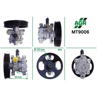 Насос ГУР новый MITSUBISHI LANCER(CS_W) 03-08,LANCER (CS_A) 03- AGR MT9006