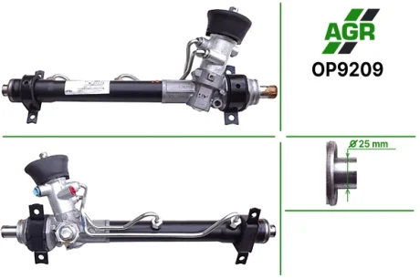 Рульова рейка з гпк, нова, opel vectra b(36_) 95-02,vectra b(38_) 95-03 AGR OP9209