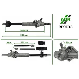Рулевая рейка без ГУР новая RENAULT TRAFIC 80-01 AGR RE9103