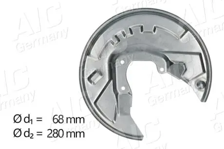 Кожух тормозного диска задний, левый AIC 57581