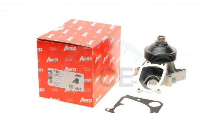 Насос воды bmw 3/5/7/x5 330d/xd/525d/530d/730d/3.0d 98-05/opel omega b 2.5dti 01-03/range rover 02- AIRTEX 1650 (фото 1)