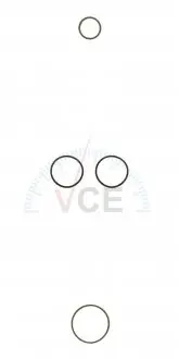 Прокладки масляного радиатора комплект AJUSA 77008200